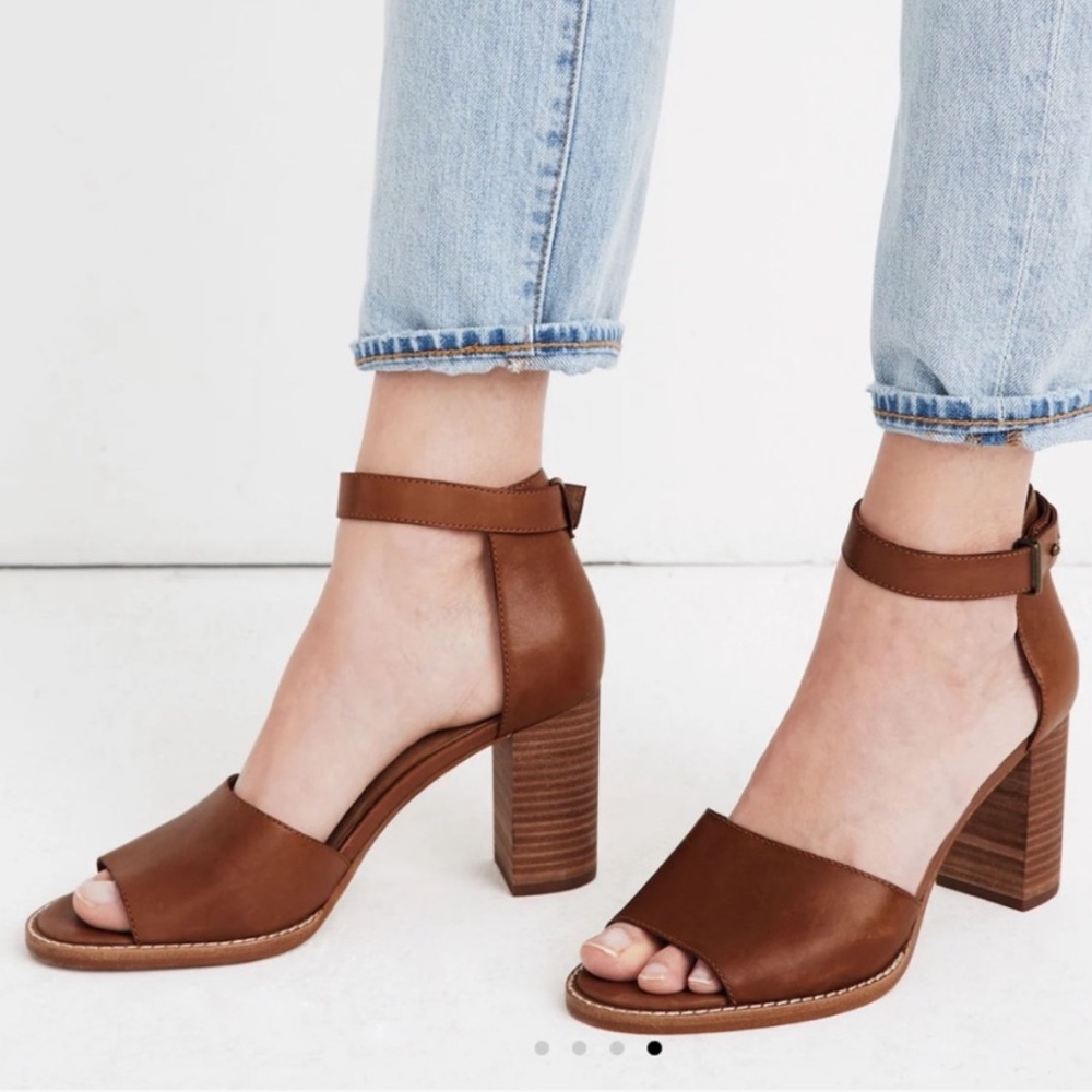 Madewell Paulette Sandal in English Saddle size 8
